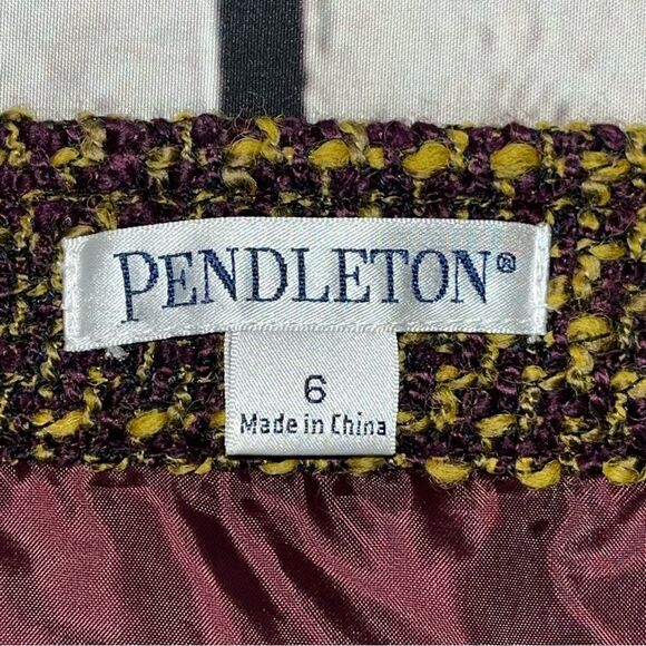Vintage Pendleton Women’s Wool Tweed Pencil Skirt Size 6 - Picture 5 of 14